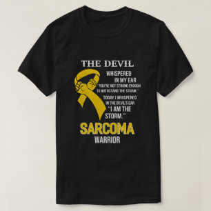 Ich bin der Sturm Unterstützung Sarcoma Bewusstse T-Shirt