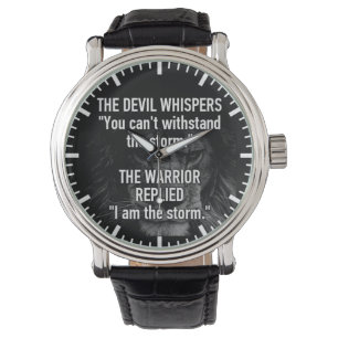 Ich bin der Sturm, Workout, Inspiration, Motiviere Armbanduhr