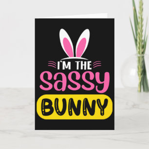 Ich bin der Sy Bunny Hasenohren Ei Lustiges Ostern Karte