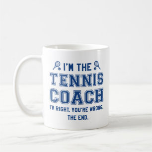 Ich bin der Tennistrainer Kaffeetasse