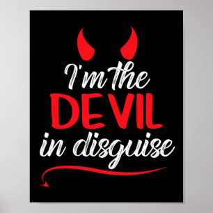 Ich bin der Teufel im verdeckten Spaß Satan Worshi Poster