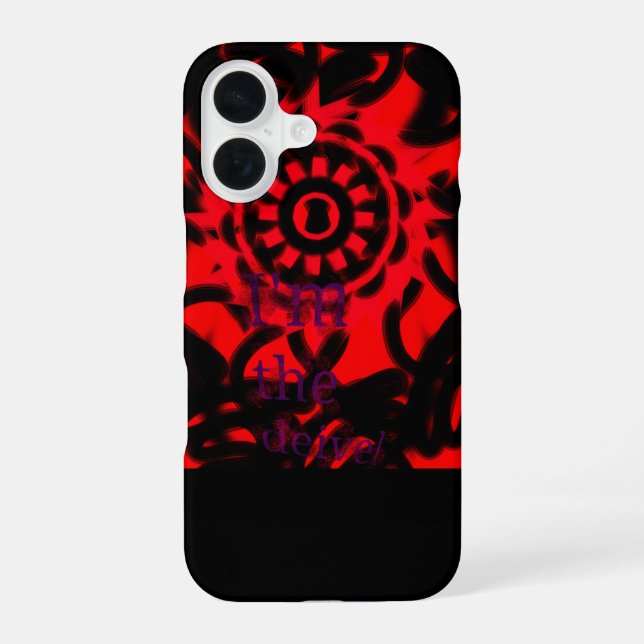 Ich bin der Teufel  iPhone 16 Hülle (Rückseite)