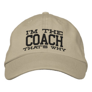 Ich bin der Trainer deshalb Bestickte Kappe