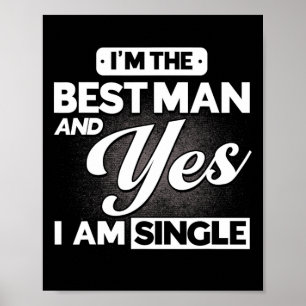 Ich bin der Trauzeuge und ja, ich bin Single Trauz Poster