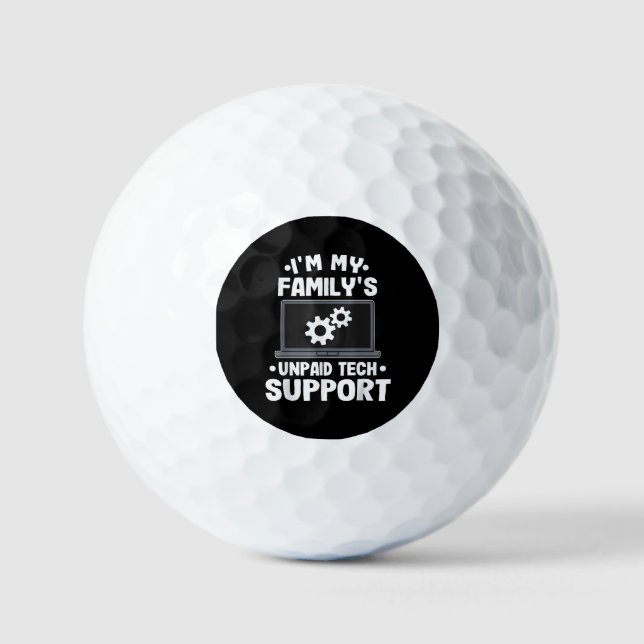 Ich bin der unbezahlte Computer des technischen Su Golfball (Vorderseite)