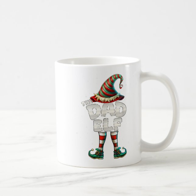 Ich bin der Vater Elf Familie Matching Group Weihn Kaffeetasse (Rechts)