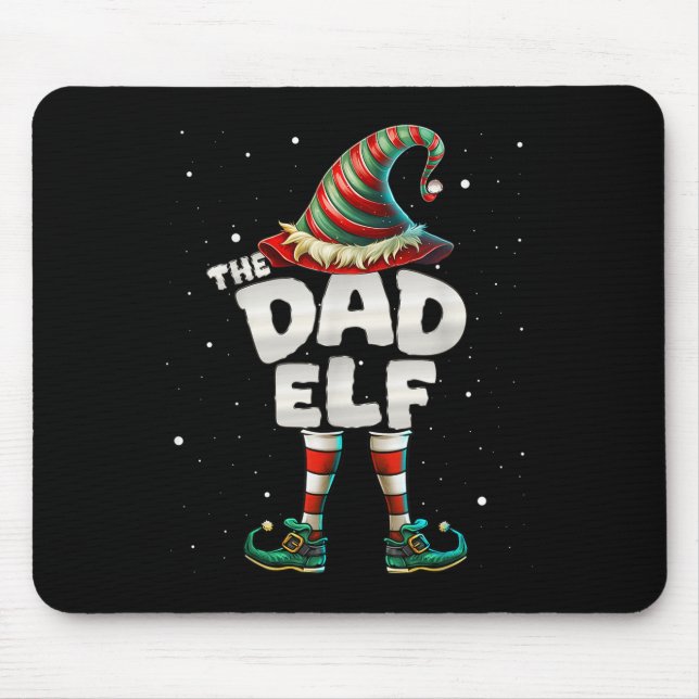 Ich bin der Vater Elf Familie Matching Group Weihn Mousepad (Vorne)