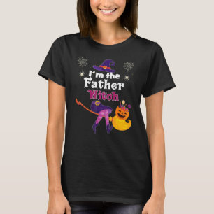Ich bin der Vater Hexenbesen Kürbis Süßigkeiten Fa T-Shirt
