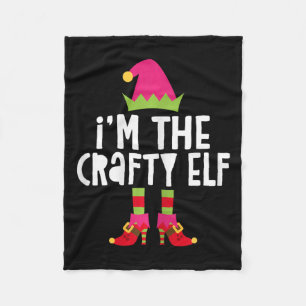 Ich bin der verrückte Elf, der Weihnachtself passt Fleecedecke