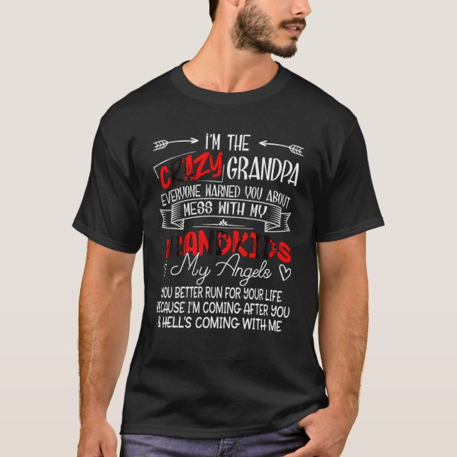 Ich bin der verrückte Opa, nicht mit meinen Großki T-Shirt (Vorderseite)