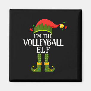 Ich bin der Volleyball Elf Funny Matching Christma Magnet
