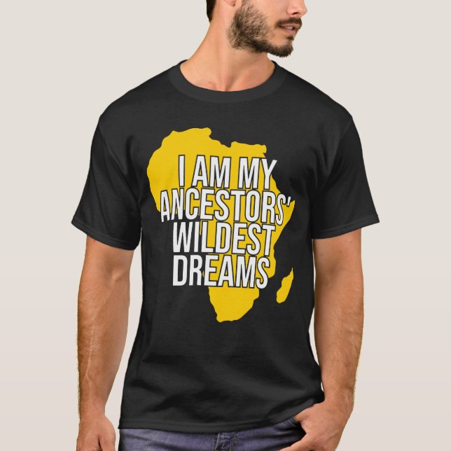 Ich bin der Wildste Traum meiner Anker, die Schwar T-Shirt (Vorderseite)