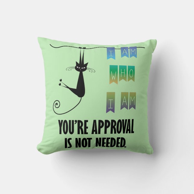 Ich bin derbin, wer ich bin kissen (Vorderseite)