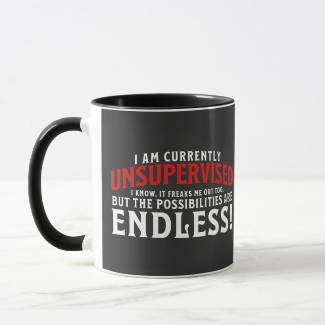 Ich bin derzeit nicht beaufsichtigt tasse (Links)