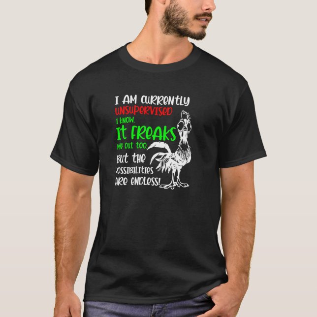 Ich bin derzeit unbeaufsichtigt freaks mich, mögli T-Shirt (Vorderseite)