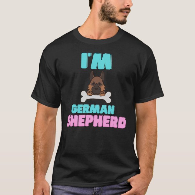 Ich bin Deutscher Hirte T-Shirt (Vorderseite)