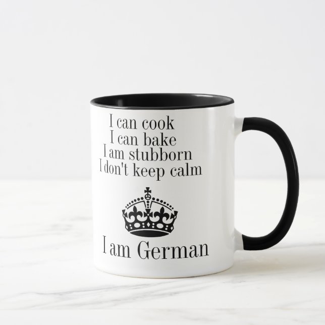 Ich bin Deutscher Tasse (Rechts)