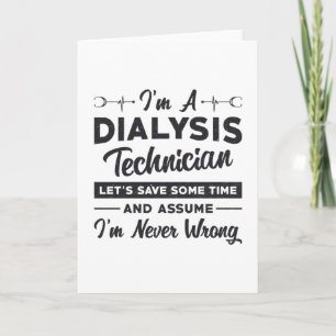 Ich bin Dialysetechniker und Nephrologie Karte