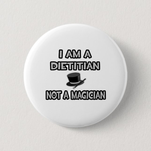 Ich bin Diätin ... Nicht ein Magier Button (Vorderseite)