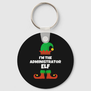 Ich bin die Administrator Elf Familie Pajama Weihn Schlüsselanhänger