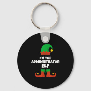 Ich bin die Administrator Elf Familie Pajama Weihn Schlüsselanhänger