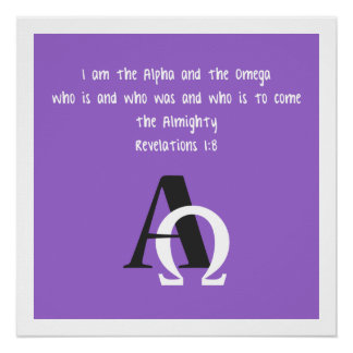 Ich bin die Alpha und die Omega Poster