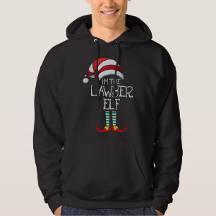 Ich bin die Anwältin Elf Familie, die Weihnachtsge Hoodie