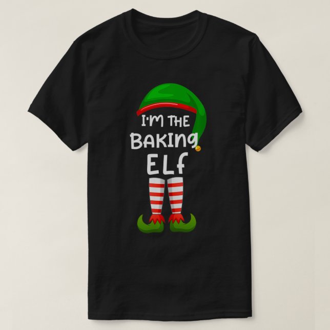 Ich bin die Backelf Funny Elf Familie, die Chris p T-Shirt (Design vorne)