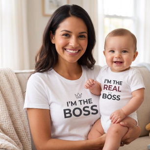 Ich bin die Boss-Mama Lustiges Muttertum Passend T-Shirt
