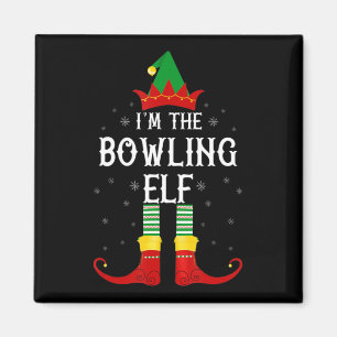 Ich bin die Bowling-Elf-Familiengruppe Weihnachten Magnet