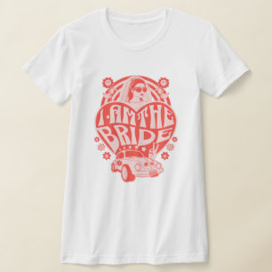 "Ich bin die Braut" Retro-Junggesellinnenabschied T-Shirt
