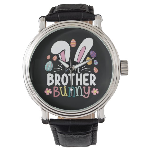 Ich bin die Brüderpaarfamilie Ostern Armbanduhr (Vorderseite)