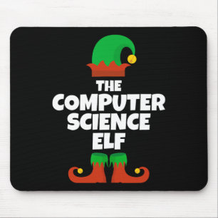 Ich bin die Computer Science Elf Familie Pajama We Mousepad