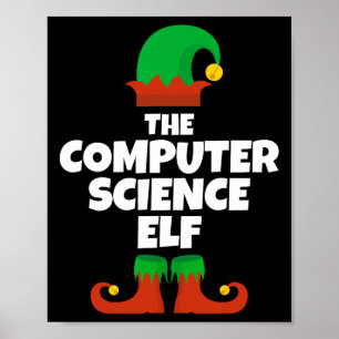 Ich bin die Computer Science Elf Familie Pajama We Poster