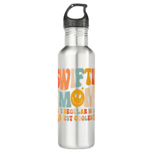 Ich bin die Coole Mama. Ich bin Retro Groovy. Edelstahlflasche