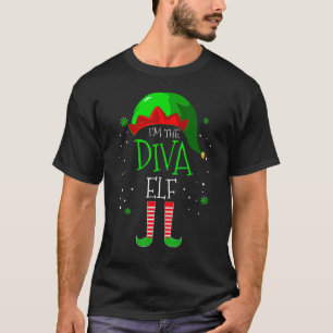 Ich bin die Diva Elf Familie Matching Costume Weih T-Shirt