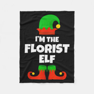 Ich bin die Florist Elf Familie Pyjama Weihnachten Fleecedecke