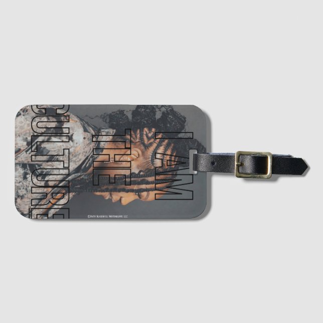 Ich bin die Gepäckmarke "Kultur" Gepäckanhänger (Vorderseite (Horizontal))