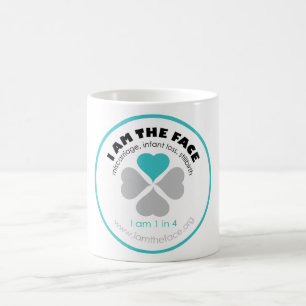 ICH BIN die GESICHT blaue Kaffee-Tasse Kaffeetasse