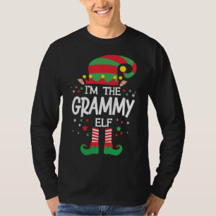 Ich bin die Grammie Elf Familie Matching Weihnacht T-Shirt