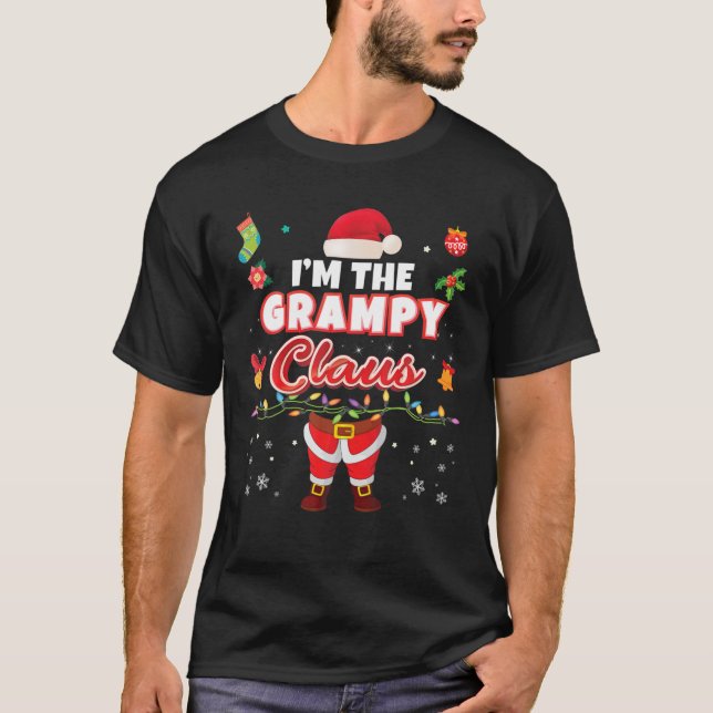 Ich bin die Grampy Claus Matching Family Frory Chr T-Shirt (Vorderseite)