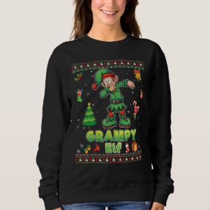 Ich bin die Grampy Elf Dabbing Familie frohe Weihn Sweatshirt