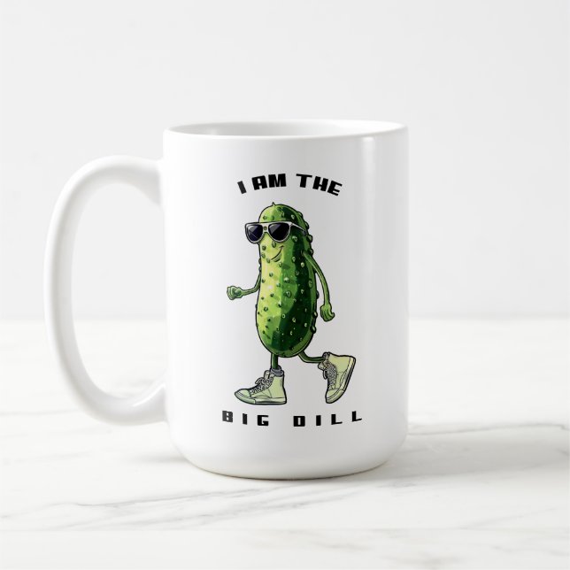 Ich bin die große Dillgurke Kaffeetasse (Links)