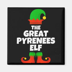 Ich bin die große Pyrenäen-Elfen-Familien-Pyjama-W Magnet