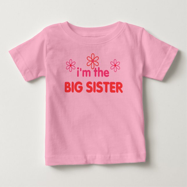 Ich bin die große Schwester Baby T-shirt (Vorderseite)