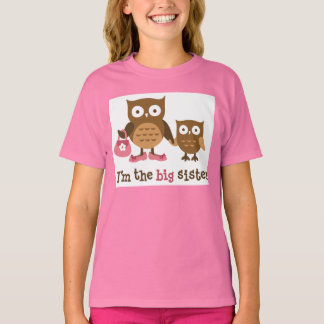 Ich bin die große Schwester - Mod Owl T - Shirt fü