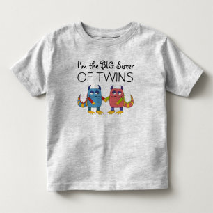 Ich bin die große Schwester von Zwillingen Kleinkind T-shirt