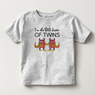 Ich bin die große Schwester von Zwillingen Kleinkind T-shirt