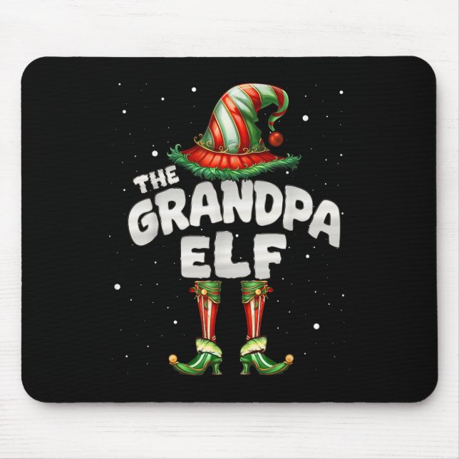 Ich bin die Großvater Elf Familie Matching Group C Mousepad (Vorne)