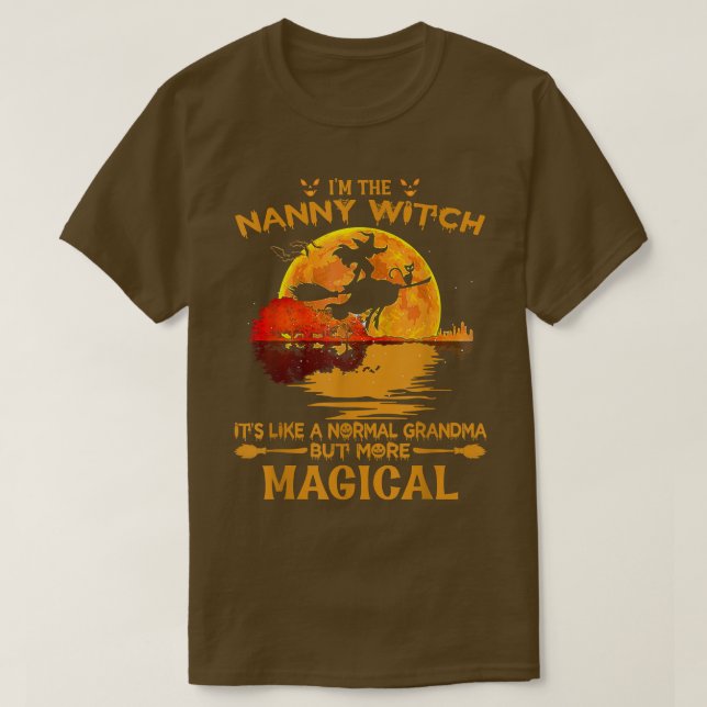 Ich bin die Gruschhexe wie eine normale Oma Hallow T-Shirt (Design vorne)